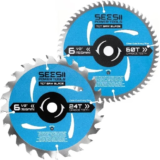 Seesii 7-1/4″ Circular Saw Blade 24T & 60T Combo for $13.49
