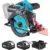 Seesii 6.5″ Cordless Circular Saw Kit with Laser & 2 Batteries – $59.99 ($70 Off)