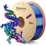 Semdon Tri-Color Gradient Rainbow 1.75mm Silk PLA Filament Spool (2.2lb) for $11.99