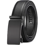Sendefn Men’s Automatic Ratchet Buckle Leather Belt 36″-42″ Waist – $4.99