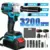 Sennachine 1000Nm Cordless Impact Wrench with 2 Batteries – $52.32