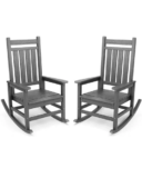 SERWALL Outdoor Rocking Chair 2-Pack for $168.74