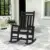 Serwall Oversized Outdoor Rocking Chair with Wide Armrests for $90
