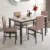 Sesslife Wood Dining Table Set with 4 Velvet Chairs for $129.99