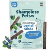 Shameless Pets Blueberry & Mint Dental Chews for Dogs – 8 Chews, 7.2oz for $3.20