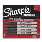 Sharpie Extreme Permanent Markers, Fine Point, Black – 4 Count for $2.97
