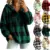Sherpa Plaid Fleece Hoodie for $14.99