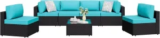 7-Piece Shintenchi Outdoor Patio Sectional Sofa Set for $370 $388