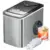 Silonn Compact Self-Cleaning Stainless Steel Ice Maker Machine for $63
