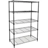 Simple Deluxe Heavy Duty 5-Shelf Storage Shelving Unit – Black Finish – $49.49