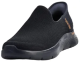 Skechers Gowalk Flex Men’s Slip-ins Sneakers (Navy/Orange) – $40