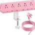 Smallrt 11-in-1 40W Pink Desk Clamp Power Strip – $26.99