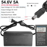 54.6V 5A Smart Charger for 48V Electric Bicycle – Now $22.99