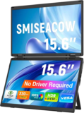 Smiseacow M4 15.6″ 1080p HDMI USB-C VESA Laptop Screen Extender for $119.99