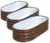 3-Piece SnugNiture 4′ x 2′ Galvanized Raised Garden Bed (Brown) – $70 at Walmart