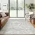 5×7 Grey Low Pile Indoor Washable Area Rug for $24.99