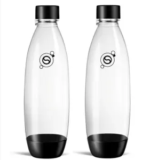 2-Pack SodaStream 1L Dishwasher Safe Slim Bottles (Black) – $8.55 at Amazon