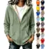 Women’s Long Hooded Wool Trench Coat for $9.88