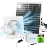 Solar Fan with Battery Now for $19.94, Originally $59.99