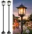 63″ Solar Lamp Post Set for $38 – 2-Pack $38.00