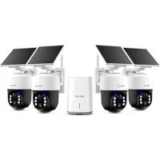Soliom SH801-4 Wireless Outdoor Solar 4K Security Camera (4-Pack) Now $172.11