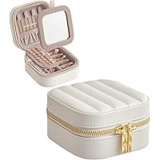 Songmics Home Travel Jewelry Case with Mirror for $7.99