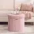 SONGMICS Mazie Collection Round Storage Ottoman for $38.96