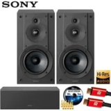 Sony SS-CS5M2 Hi-Res Bookshelf Speakers with Center Channel Bundle for $379.99