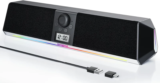 Soulion R80 Bluetooth Computer Speaker with Clock & LED for $6.99