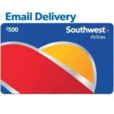 $455 for a $500 Southwest Airlines Gift Card (Email Delivery)