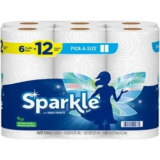 6-Pack Sparkle Double Rolls Pick-A-Size Paper Towels for $6.62