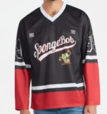 SpongeBob SquarePants Men’s Graphic Long Sleeve Hockey Jersey for $7.06