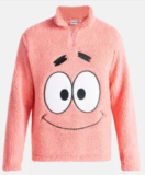 SpongeBob SquarePants Patrick Star Men’s Plush Fleece Quarter Zip Sweatshirt – $9.99 (XL, XXL Only)