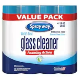 Sprayway 19 oz. Glass Cleaner Aerosol 4-Pack for $7.26