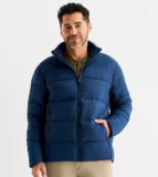 St. John’s Bay Men’s Water Resistant Midweight Puffer Jacket for $14.99