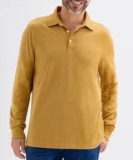St. John’s Bay Men’s Classic Fit Long Sleeve Polo Shirt Now $4.19
