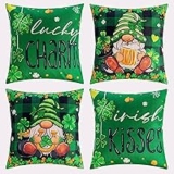 St. Patrick’s Day 18×18-Inch Pillow Covers – Set of 4 for $8.54