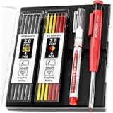STAGEEK Carpenter Pencils Set with Sharpener & 13 Refills – $5.84