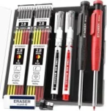 Stageek Mechanical Carpenter Pencils Set with Sharpener and 26 Refills for $9.09