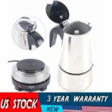 Stainless Steel Italian Moka Pot Stovetop Espresso Maker – 50% Off ($30.51)