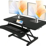 32″ Adjustable Standing Desk Converter for Dual Monitors – Now $86.46
