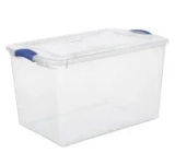 Sterilite Large Latching Storage Bin (66-Quart) for $8.98