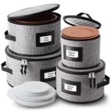 4-Piece StorageBud Hard Shell Quilted Plate Storage Containers for $28
