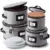 4-Piece StorageBud Hard Shell Quilted Plate Storage Containers for $28