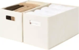 2-Pack StorageWorks Medium Fabric Storage Bins (Ivory or Ivory & Light Green) $10