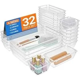 StorMiracle 32-Piece Clear Plastic Drawer Organizers Set – $9.99 ($19.99 Value)