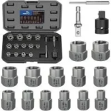 Strebito Cr-Mo Steel 16-Piece Bolt Extractor Socket Set for $20.79