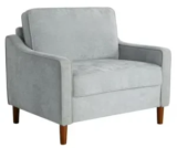 Studio Living Sanborn Woven Fabric Arm Chair (Light Gray/Gray) – $138 at Walmart