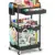 Sunally 3-Tier Rolling Cart with Drawer for $12.87