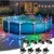 4-Pack SUNCKET Solar Powered RGB Pool Lights for $8.99